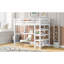  Lit mezzanine avec tablettes de rangement et bureau sous le lit-66213656-66213657