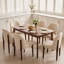 Ensemble de 2 chaises de salle à manger en bois, chaise de salle à manger rembourrée en tissu moderne, chaise de salle à manger de style maison de campagne, beige-925745519-925745516