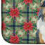 Tapis de séchage Sable Sheltie Christmas PoinsettIas