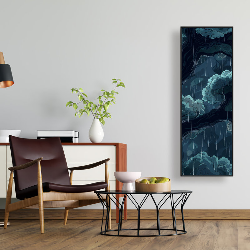 Canopy  Framed canvas, 49.25" H x 17.25" W