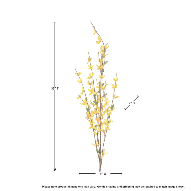 35" Forsythia Spray x4