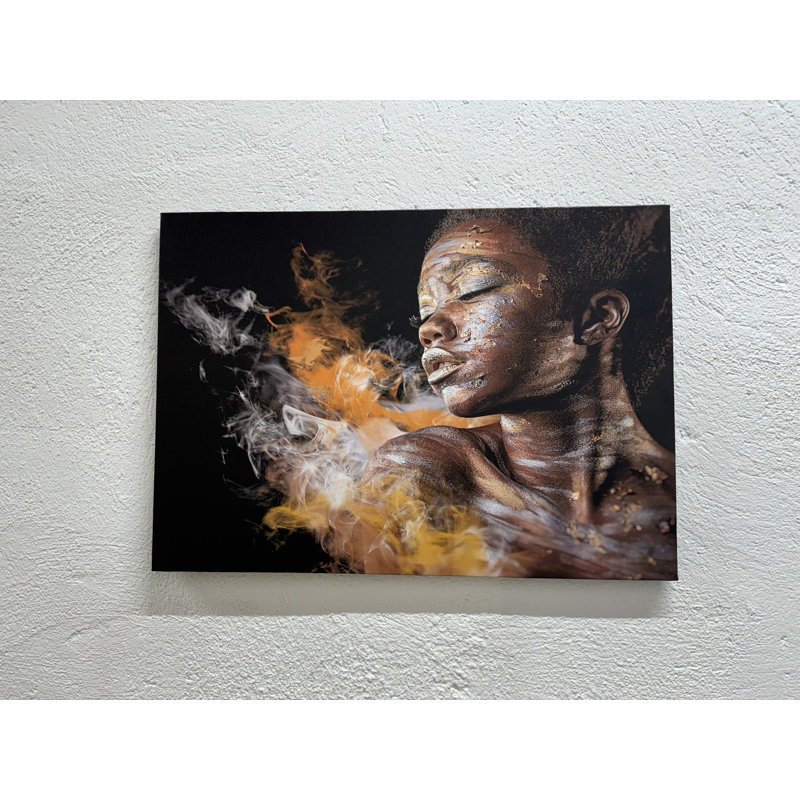 "Elegant African Woman", art mural sur toile, 1 pièce, 31,6 po H x 43,4 po l