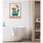 «MCM Cow in Bathaign» par Rachel Lee, 3 oiseaux, reproduction d'art sur toile encadrée-1022387184