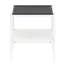 2 tables de bout en verre trempé gris, l 19,1 po x l 15,73 po x H 20,59 po, 110 lb, table gracieuse de style moderne 2, et élégante pour le salon-118020660-118020667