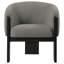 Fauteuil d'appoint rembourré brun Maciel