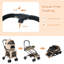 Poussette double pour 2 chiens ou chats avec 2 ceintures de sécurité amovibles-117279812