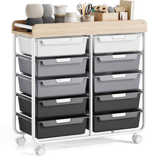 73.8cm H x 76.1cm W Book Cart