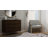 Rockefeller 35" Mid-Century Modern 3-Drawer Bachelor's Chest in Black-870534828
