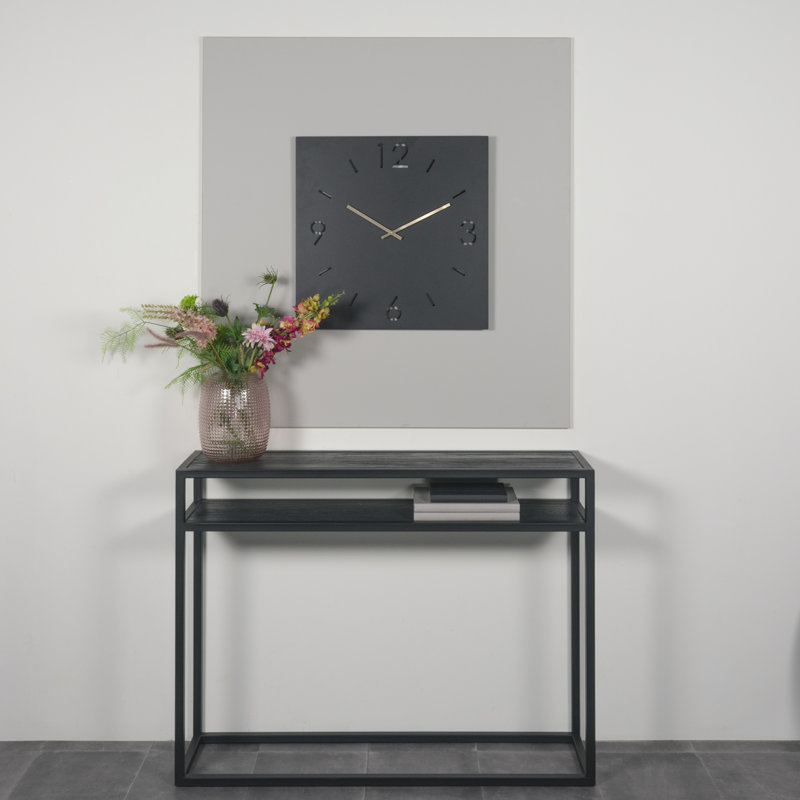 TIME Metal Wall Clock, 60cm H x 60cm W x 3cm D