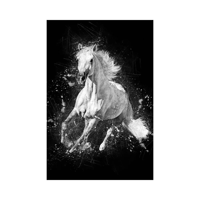 Horse Running by Cornel Vlad - Wrapped Canvas Gallery-Wrapped Canvas Giclée, 101.6 cm H x 66.04 cm W