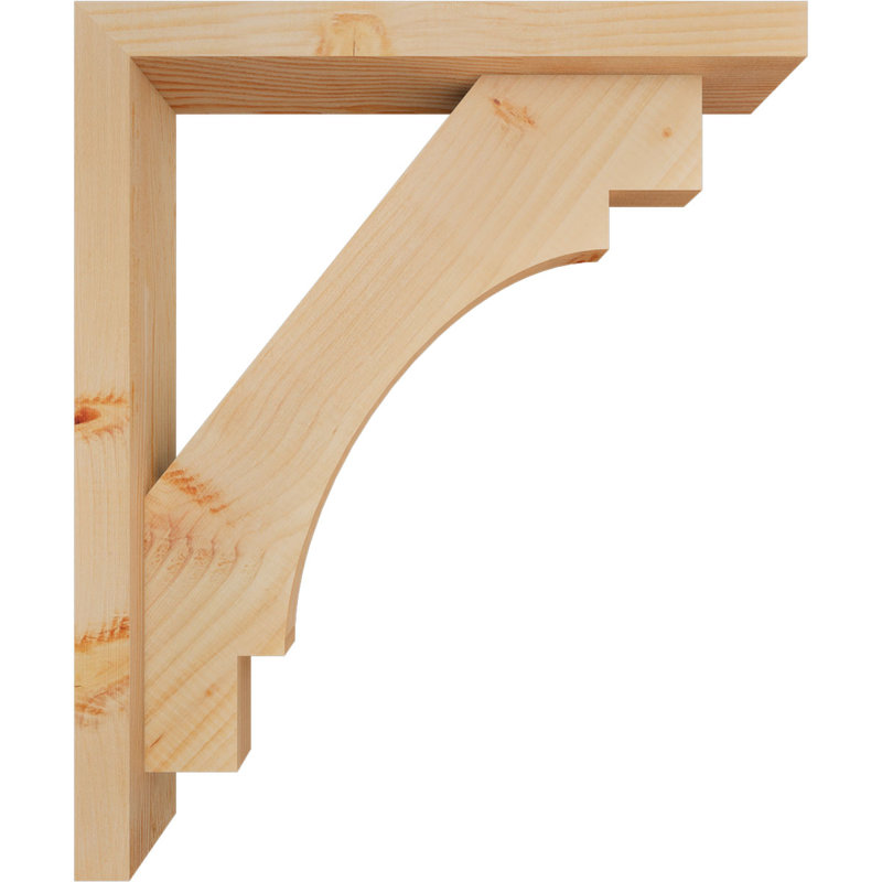 Support Merced Block avec support décalé, 24 x 20, Sapin Douglas de l 3 1/2 (lisse)