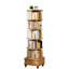 Bibliothèque à 6 niveaux avec roulettes et tiroir, couleur bois