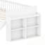 Structure de lit simple avec tablette de rangement, glissoire et échelle-1776305931