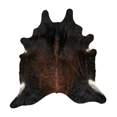 Myrtletown Animal Print Cowhide Flatweave 2cm X 1.75cm Area Rug