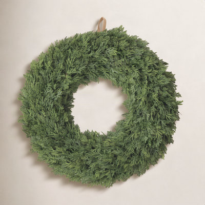 Artificial Lush Cedar Wreath
