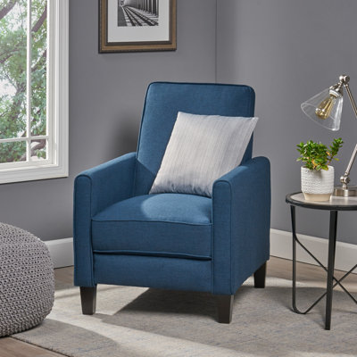 Cantalupo 26.75" W Manual Push Back Upholstered Club Recliner