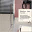 Porte de douche sans cadre coulissante simple, porte de douche en verre trempé transparent de 1/4 po d'épaisseur avec système de rail à roulement en zinc, poignée en acier inoxydable