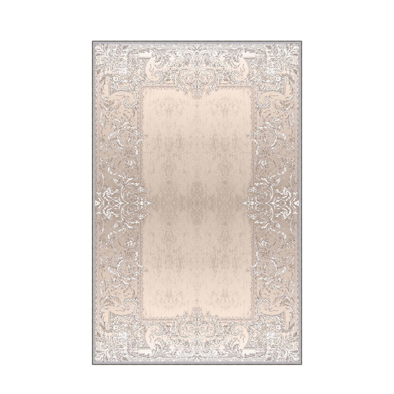 Stylish Woven Carpet, 5.2 x 7.5 Feet | 100% Polyester, 0.3 in Pile Height, Antibacterial, Non-Slip PVC Dot Underside | Machine Washable, 3D Digital Print | Perfect for Living Room, Bedroom & Home Décor