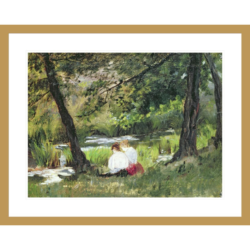 Deux femmes assises par Mary Cassatt, H 23,5 po x l 29,27 po