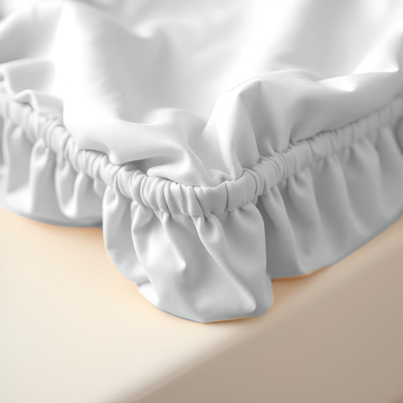 Paul's Microfibre Super Soft Brushed Deep Fitted Bed Sheet, Double (4'6), White