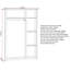 Amaru 3 Door Solid Wood Wardrobe