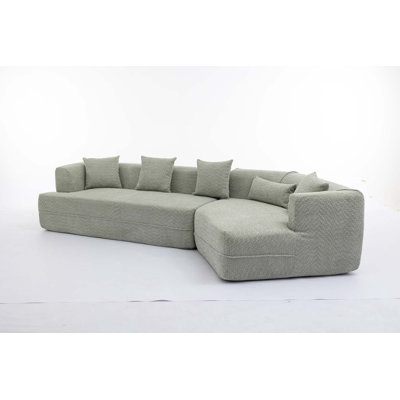 Upholstered Sectional Right Hand Facing