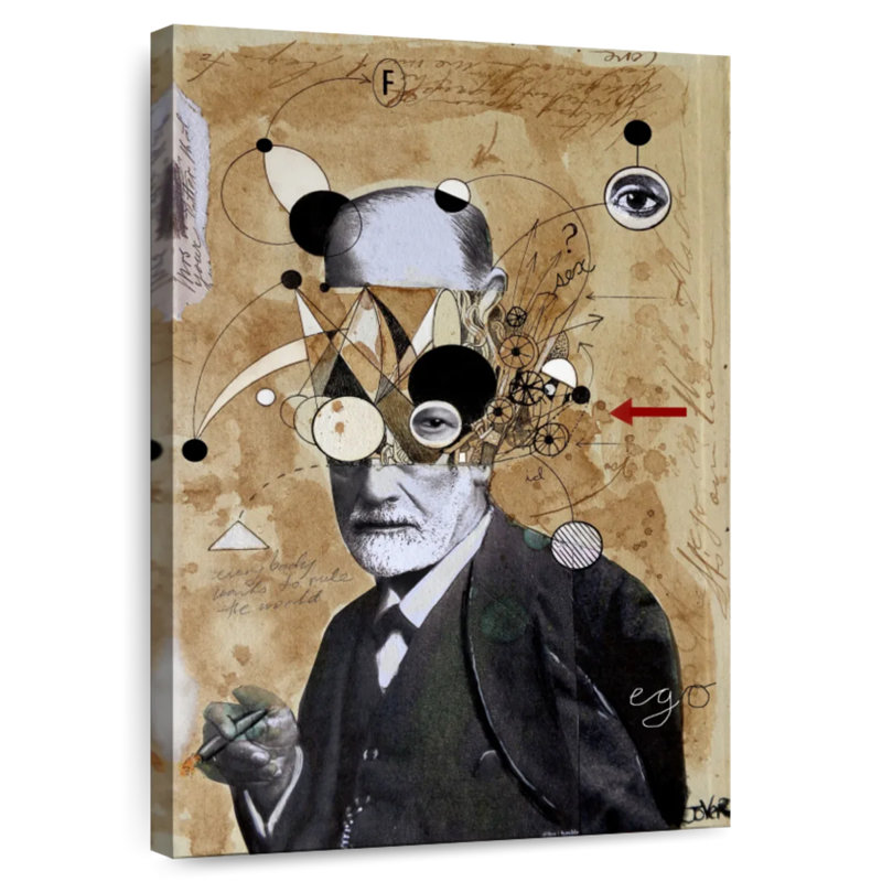 Keiraleigh Freud With Abstractions, 51" H x 34" W