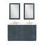 Ensemble de meuble-lavabo double 60 po avec miroir Gazsi-1501872536