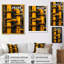 Reproduction d'art mural monochrome jaune gris industriel - usines-1976873881-1976873892