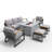7 - Person Patio Conversation Set with Cushions-1806770886