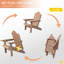 Chaise Adirondack en PEHD toutes saisons avec repose-pieds, fauteuil de foyer réglable et pliable à 3 positions avec porte-gobelet pour pelouse, terrasse et bord de piscine (ensemble de 2)-107283007