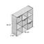 Bozuwa 67.3cm H x 67.8cm W Cube Bookcase-1656320615