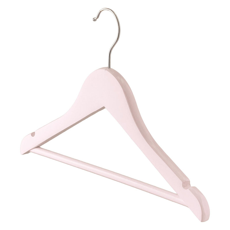 Wooden Children's Clothes Hanger, Pink