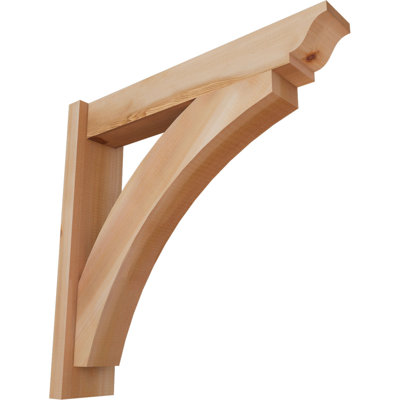 5 1/2"W x 26"D x 26"H Thorton Smooth Traditional Outlooker, Western Red Cedar