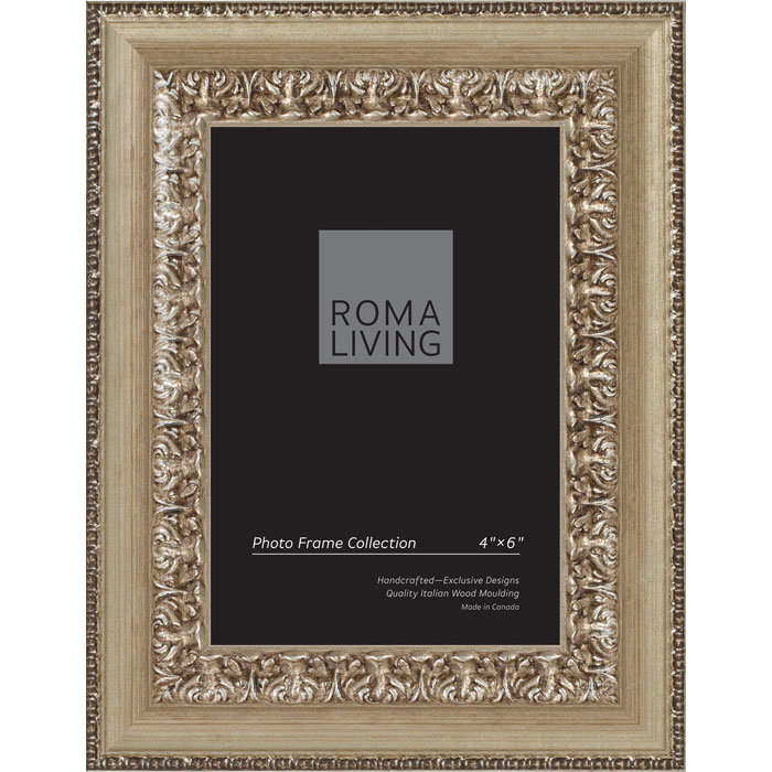 Cadre photo Ruvo, 4 po x 6 po, Argent