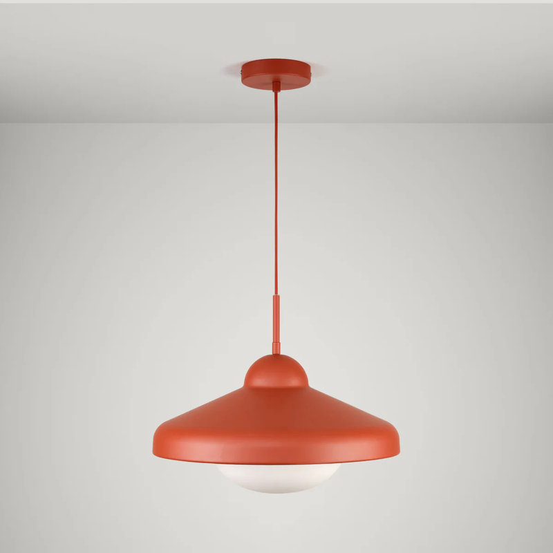 Luminaire suspendu Freya, Rouge rouille