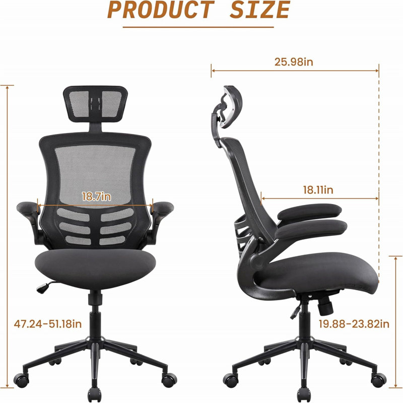 Office Computer Desk Chair,Adjustable Headrest