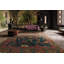 Wool Oriental Area Rug in Blue/Orange/Navy-826929534