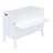 Full Size Bed In White With Socket And Removable Space Shelves Plug Organizing Practical Utility Decorative Workspace Storage Functional Work - Realize Space Utilization-1493787160-1493787163