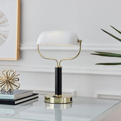 Metal USB Bankers Lamp