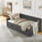 Daybed With Drawers Upholstered Tufted Sofa Bed, With Button On Back And Copper Nail On Waved Shape Arms(81.5"X4"X30.5")-1219136336-1219136338