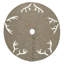 Handmade Felt Christmas Tree Skirt -Antlers on Gray-101877989