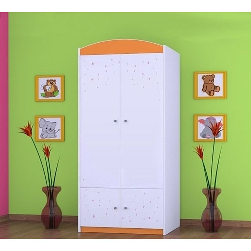 Hummel 2 Door Wardrobe, Orange