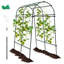 Breeleigh 180cm W x 160cm D Metal Arbour in Black