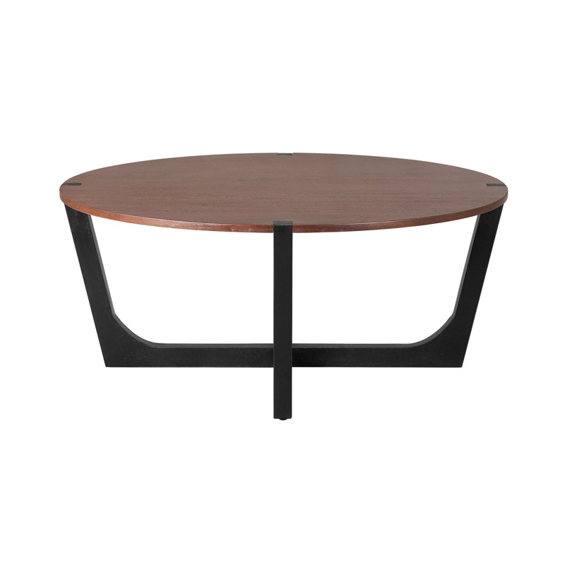 TABLE BASSE EN BOIS ACACIA, BRUN ET NOIR