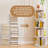 Jadeyn Rotating Bookshelf 4 Tier 360° Revolving Floor Standing Bookcase Corner Organizer Display-210833822