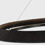 Sean Lavin Noa Large LED Ring Chandelier in Bronze with Washed Black Sea Grass shade-717365075-717365082-717365086