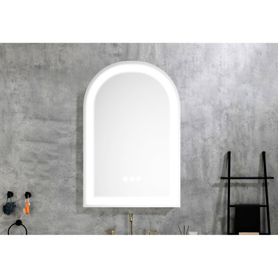 20*30 Bathroom Wall Led Mirror - Fog, And , White Aluminium High Lumen, Easy Installation,