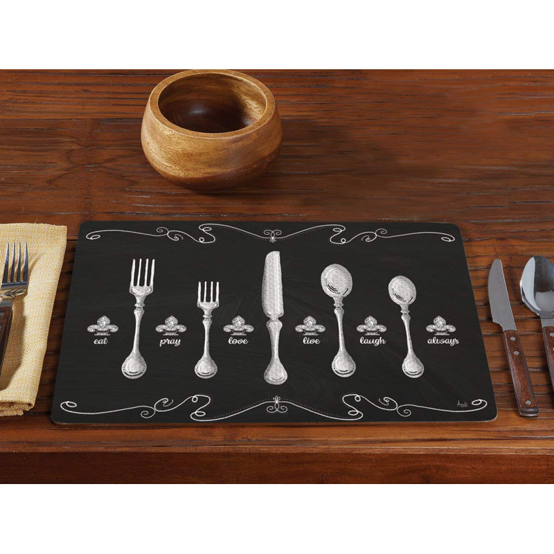 Thomson Wood Abstract Rectangle Placemat