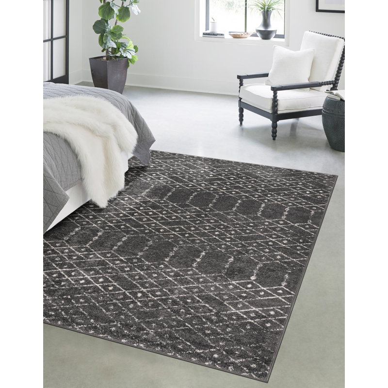 Ippazio Geometric Indoor Rug, Square 5'3"